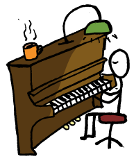 piano player improvising